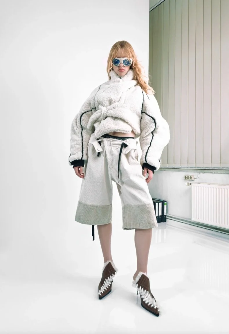Ottolinger Asymmetrical Teddy Jacket — SLOW WAVES